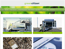 Tablet Screenshot of greencitizen.com
